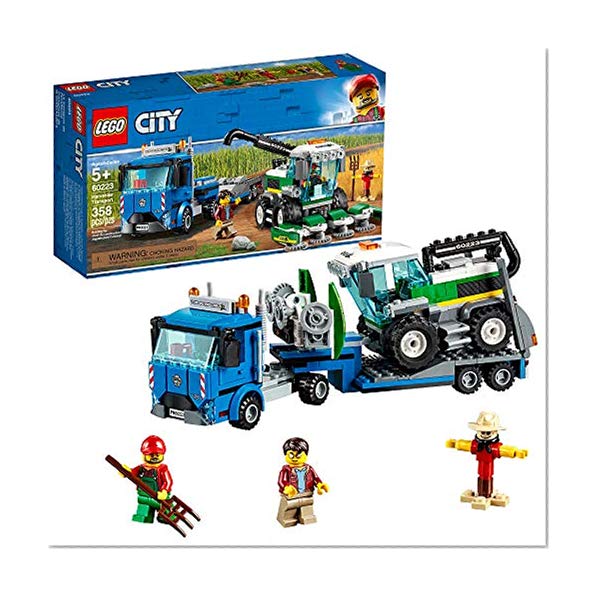 LEGO City Great Vehicles Harvester Transport 60223 Building Kit , New 2019 (358 Piece)