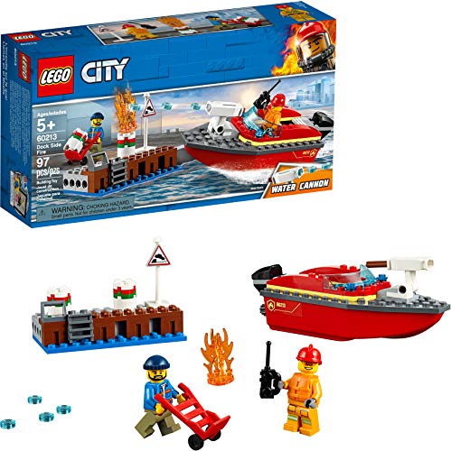 Book Cover LEGO City Fire Brigade Dock Side Fire 60213 (97 parts) - 2019
