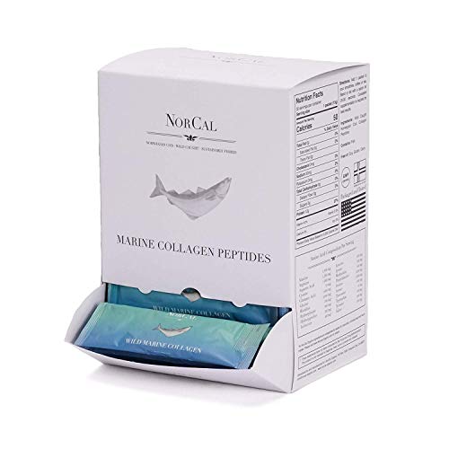 Norcal Organics Marine Collagen Peptide Powder, 30 Pack | 12g Protein per Packet | Type 1 and 3, from Norwegian Wild Cod Fish | Natural, Keto, Paleo