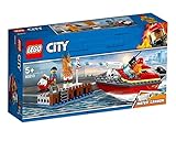 LEGO City Dock Side Fire 60213 Building Kit (97 Pieces)