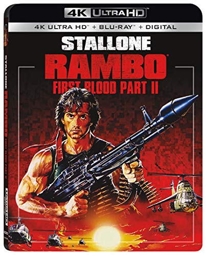 Book Cover RAMBO: FIRST BLOOD PART II 4K Ultra HD + Blu-ray + Digital