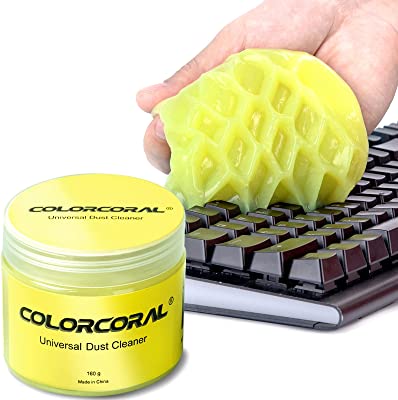 Book Cover Cleaning Gel Universal Dust Cleaner for PC Keyboard Cleaning Car Detailing Laptop Dusting Home and Office Electronics Cleaning Kit Computer Dust Remover from ColorCoral 160G