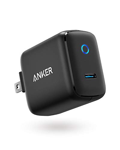 Book Cover USB C Wall Charger, Anker 15W 5V/3A PowerPort C 1 Type C Fast Charger, Super Compact with LED Indicator, Foldable Plug for iPhone Xs/Max/XR/8, Pixel 3/2/XL, iPad Pro, Galaxy S9/S8/Plus, and More