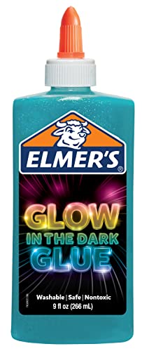 Book Cover Elmer's Magical Liquid Slime Activator (9 fluid ounces) and Elmer's Glow in the Dark Liquid Glue, Great for Making Slime, Washable, Assorted Colors