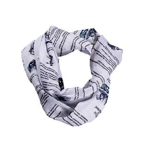 Alice in Wonderland Book Scarf - With images from John Tenniel and Lewis Carol Quotes