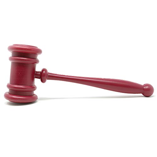 Book Cover Skeleteen Judge Gavel Costume Accessory - Justice Costume Accessories Props for Courtroom - 1 Piece