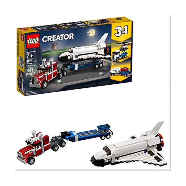 Book Cover LEGO Creator 3in1 Shuttle Transporter 31091 Building Kit , New 2019 (341 Piece)