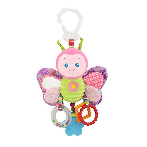 Book Cover Gbell Baby Stroller Musical Rattles Handbells Toy - Carseat Soft Plush Animal Toys Developmental Educational Sensory Toys for Newborn Infants Babies Boy Girls 0-3 Year Old,1Pcs (A)