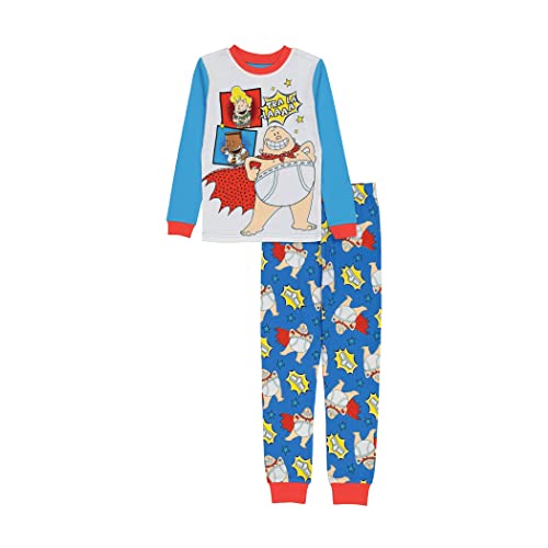 DreamWorks Captain Underpants Boys' 2-Piece Snug-Fit Cotton Pajamas Set