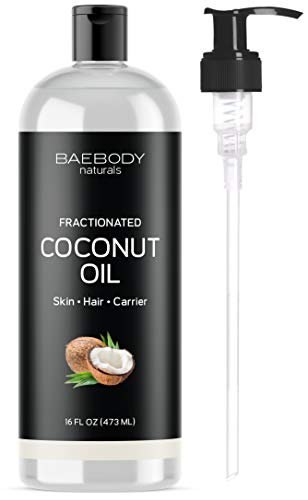 Baebody Naturals Fractionated Coconut Oil, 16 Ounces