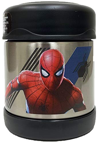 Book Cover Thermos Funtainer 10 Ounce Food Jar (Spiderman Black)