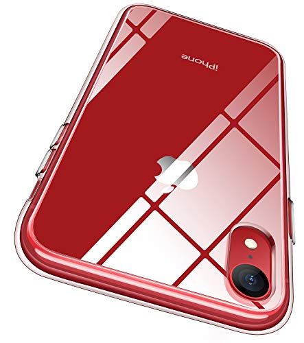 Book Cover RANVOO iPhone XR case, iPhone XR Protective Clear Case [Certified Military Protection] [Agile Button] with Reinforced Soft TPU Bumper and Transparent Hard PC Back Case Cover