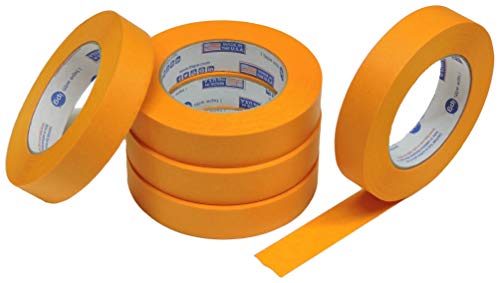 5pk IPG 1" in x 60yd Orange Painters Masking Tape All Industry Pro Grade Extra Sticky Painting Tape PG505 Clean Release
