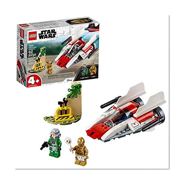 Book Cover LEGO Star Wars Rebel A-Wing Starfighter 75247 4+ Building Kit , New 2019 (62 Pieces)
