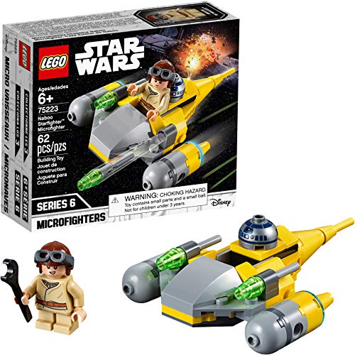 Book Cover LEGO Star Wars Naboo Starfighter Microfighter 75223 Building Kit (62 Pieces) (Discontinued by Manufacturer)