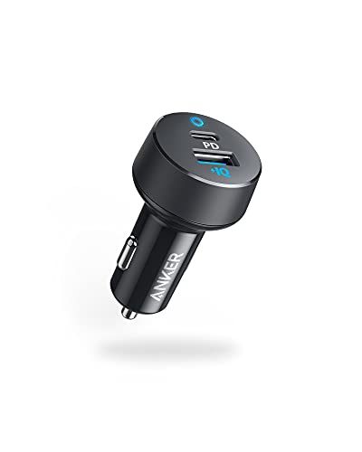 Book Cover Anker USB C Car Charger, 30W 2-Port Type C Fast Car Charger with 18W Power Delivery and 12W PIQ, PowerDrive PD 2 with LED for iPhone 12/12 Pro/Mini / 11 / XS/Max/XR/X, Pixel, iPad, and More