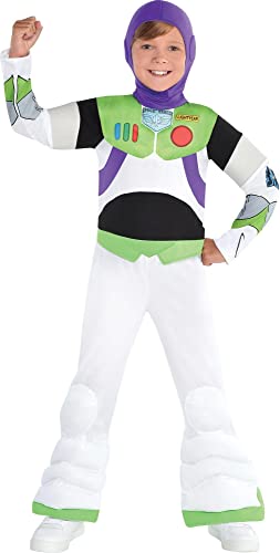 Book Cover Party City Toy Story Buzz Lightyear Halloween Costume for Boys, Small (4-6), Includes Headpiece