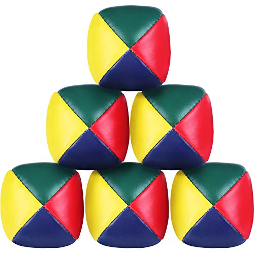 Patelai juggling balls Set for Beginners, Quality Mini , Durable , Soft Easy for Boys Girls and Adults, Multicolored (6 Packs)