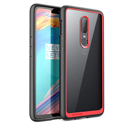 Book Cover OnePlus 6 Unicorn Beetle Style Slim Clear Case-Red