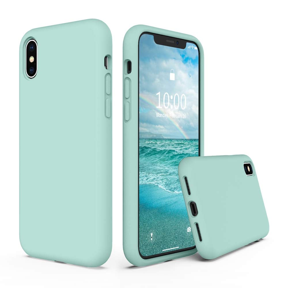 Book Cover SURPHY Silicone iPhone Xs/X Case 5.8