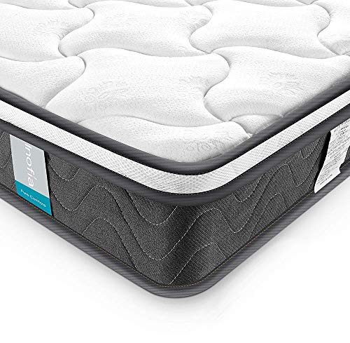 Book Cover Inofia 8 inch Hybrid Comfort Eurotop Innerspring Mattress- Plush Yet Supportive-Pressure Relief, Twin Size