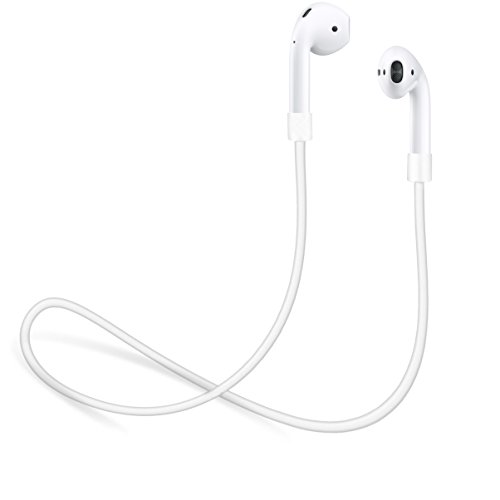 Book Cover innoGadgets Strap for Apple AirPods | Smart Accessory â€“ Never Lose Your AirPod | Connector Wire Cable Cord for AirPods | White - 22 inches