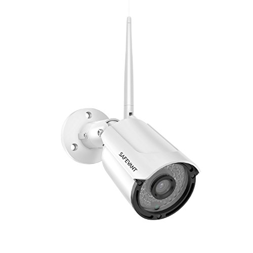 Wireless Security Camera(960P White) Without Power Supply Adapter,Only for Safevant Security Camera System Wireless