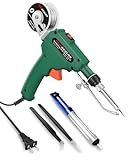 Soldering Iron Kit, NEWACALOX Automatic 60W Electronics Soldering Gun, Solder Gun Kit with Desoldering Pump, Tweezers, Soldering Wires, for Jewelry, Home DIY, Circuit Board Repair