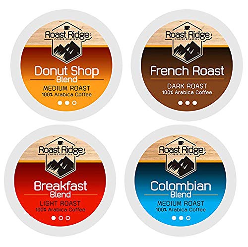 Roast Ridge Single Serve Coffee Pods Compatible with Keurig K-Cup Brewers, Variety Pack, 100 Count