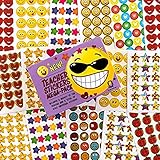 Teacher Stickers 5760 Pack Fun Small Reward Stickers for Classroom Assorted Mega Bulk Pack with 10 Designs