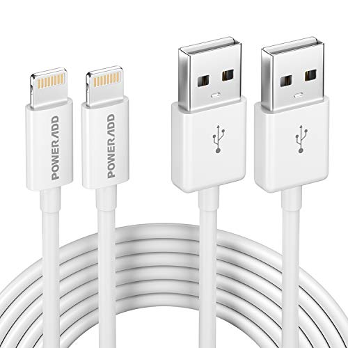 Book Cover POWERADD Micro USB Cable Android Charger, 3 Pack 1.2m/4ft USB to Micro USB Sync and Fast Charging Cables for Samsung/HTC/LG/Nexus/Nokia/Sony/Kindle/MP3/PS4/Smartphones and More-White