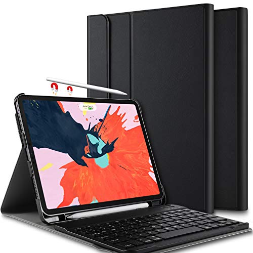 Luibor Apple iPad Pro 10.5 2018 Keyboard Case-Ultra Thin Stand Case with Attached Keyboard for Apple iPad Pro 10.5 II/iPad Pro 10.5 2018 Tablet (Grey)