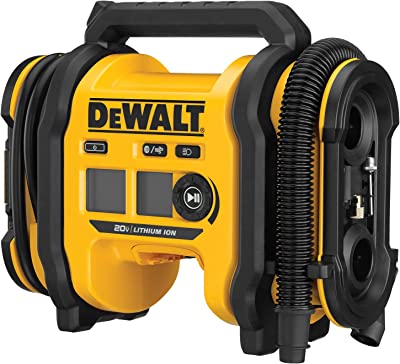 Book Cover DEWALT 20V MAX* Cordless Tire Inflator, Tool Only (DCC020IB)