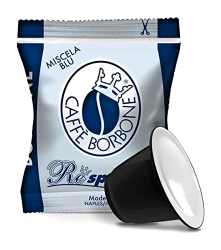 Caffe Borbone Respresso Miscela Blue [Nespresso compatible Capsules] 2 Boxs (Total of 200 Capsules)