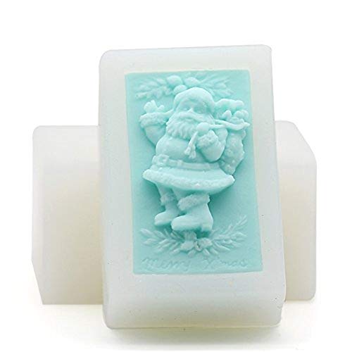 Silicone Mold, Santa Shape soap Mold, Craft Art Silicone Soap Mold for Christmas Gift or New Year Gift, Craft Mold DIY Handmade Soap Mould - Soap Making Supplies by YSCEN