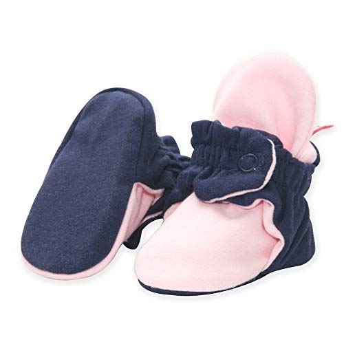 Zutano Organic Cotton Baby Booties, Soft Sole Stay-On Baby Shoes