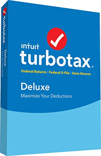 Book Cover TurboTax Deluxe + State 2018 Tax Software [PC/Mac Disc] [Amazon Exclusive]