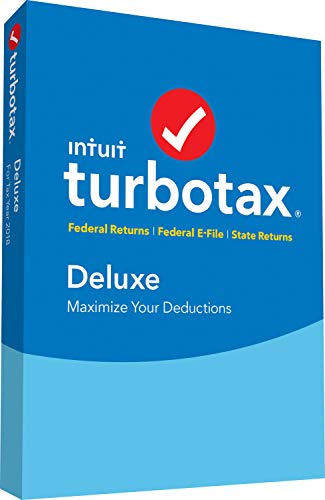 TurboTax Deluxe + State 2018 Tax Software [PC/Mac Disc] [Amazon Exclusive]