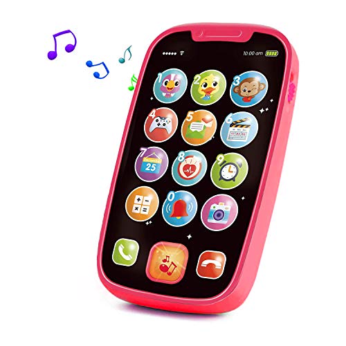Yerloa Baby Smartphone Toys for 12 Months Touch Phone with Sound and Music for Boys and Girls