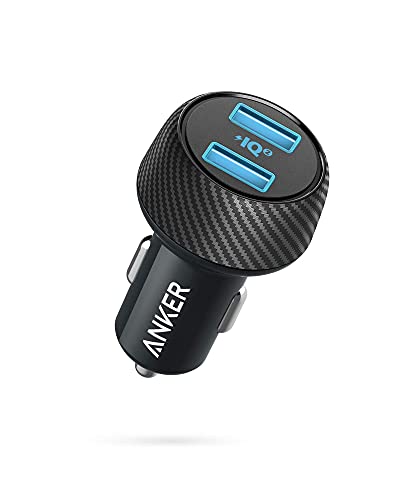 Book Cover Car Charger (Compatible with Quick Charge Devices), Anker 30W Dual USB Car Charger, PowerDrive Speed 2 with PowerIQ 2.0 for Galaxy S8/Edge/Note, iPhone Xs/Max/XR/X/8, iPad Pro/Air 2/Mini, and More