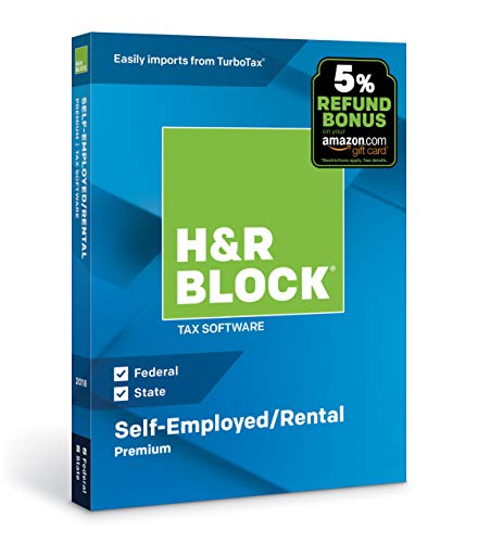[OLD VERSION] H&R Block Tax Software Premium 2018 [PC/Mac Disc]
