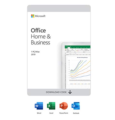 Book Cover Microsoft Office Home & Business 2019 | One-time purchase, 1 device | PC/Mac Download