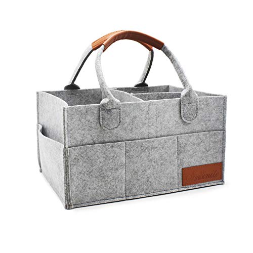 Infinite Baby Diaper Caddy Organizer | Nursery Diaper Tote Bag for Boy Girl | Baby Shower Gift | Portable Car Travel