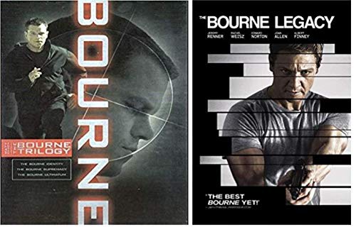 Book Cover The Bourne Ultimate Collection 4-DVD Set - Bourne Identity/ Bourne Supremacy/ Bourne Ultimatum/ Bourne Legacy