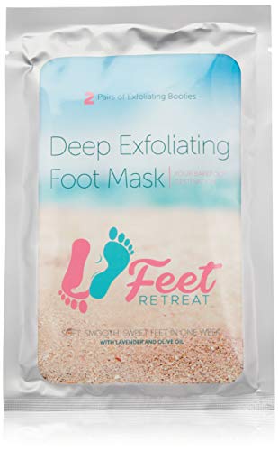 Feet Retreat - Lavender Exfoliating Foot Peeling Mask - 2 Pairs of Booties to Repair Dead Skin and Remove Calluses for Men and Women - Soft, Smooth, Baby Soft Feet in 1 Week