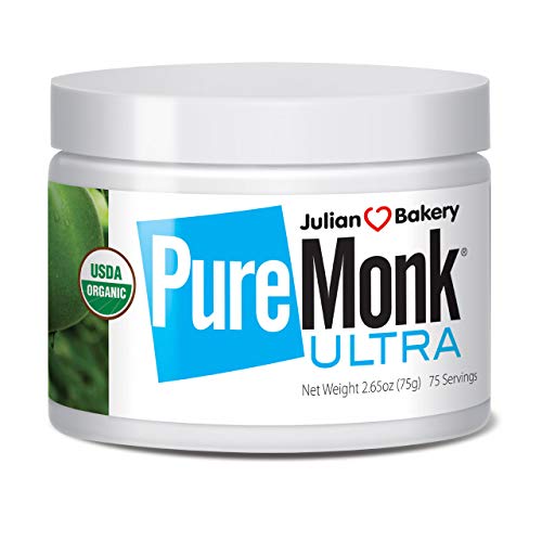 Book Cover Julian Bakery Pure Monk Ultra | Organic | v50% Monk Fruit Extract | Sweetener | 2.65oz | 75 Servings