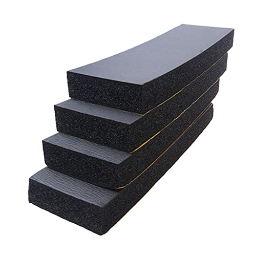 Car Door Protector, 4 Pack Garage Wall Protector Ultra Self Adhesive Waterproof Inflaming EVA Foam 1.18 inch (3 cm) Anti Scratch Thickness for Warehouse Parking Bumper Edge Guard (Black)