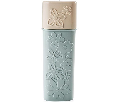 1PC Plastic Portable Toothbrush Toothpaste Storage Box Multifunction Waterproof Wash Gargle Cup Case Holder Container For Travel Outdoors Business Trips Home School (Green)