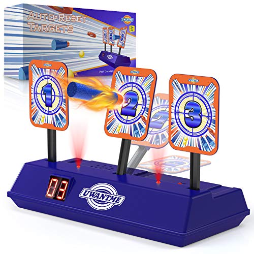 UWANTME Electric Scoring Auto Reset Shooting Digital Target for Nerf Guns Blaster