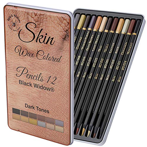 Book Cover Dark Tone Skin Colored Pencils for Adults - Color Pencils for Portraits and Skintone Artists - A Complete Color Range - Now With Light Fast Ratings.